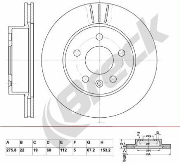 Автозапчасть BRECK BR 358 VA100