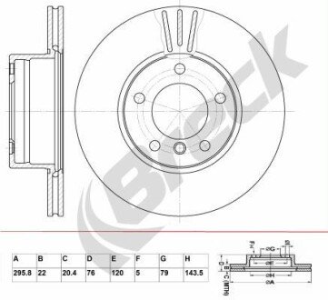 Автозапчасть BRECK BR375VA100