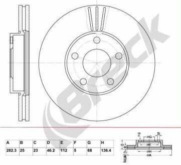 Автозапчасть BRECK BR383VA100