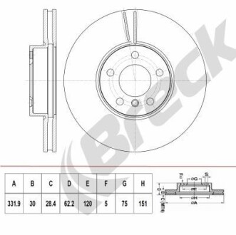 Автозапчасть BRECK BR411VH100