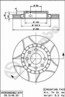 Диск гальмівний BREMBO 09514876