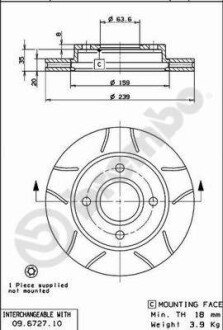 Гальмівні диски BREMBO 09672777