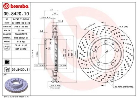 BREMBO 09842011