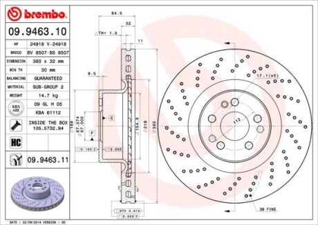 BREMBO 09946311