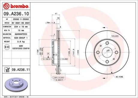 BREMBO 09A23611