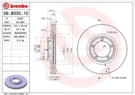 BREMBO 09B03010