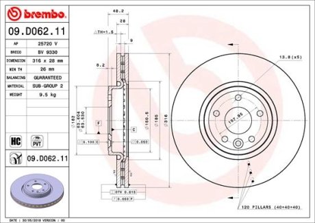 BREMBO 09D06211