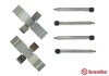 Комплектующие, колодки дискового тормоза BREMBO A 02 268 (фото 1)