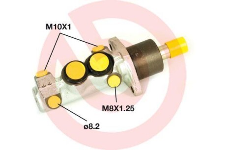 Головний гальмівний циліндр BREMBO M85047
