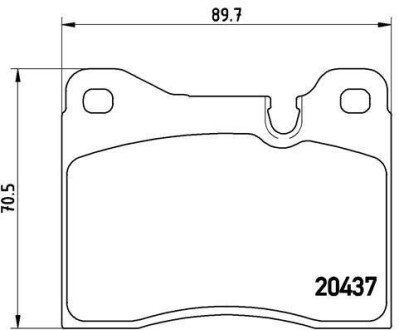 Гальмівні колодки, дискове гальмо (набір) BREMBO P06002 (фото 1)