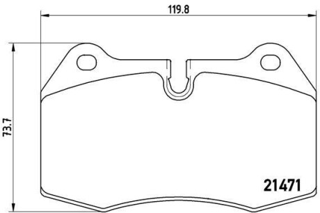 Колодки тормозные передние дисковые BREMBO P06018