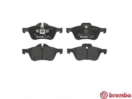 Комплект тормозных колодок из 4 шт. дисков BREMBO P06030