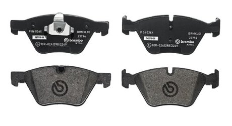 Гальмівні колодки, тюнінг BREMBO P06036X (фото 1)