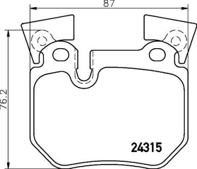 Гальмівні колодки, дискове гальмо (набір) BREMBO P06059