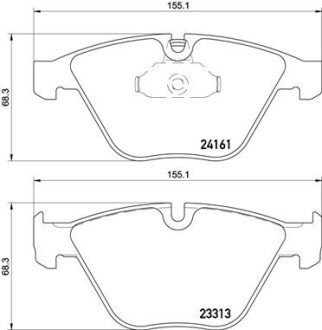 Комплект тормозных колодок из 4 шт. дисков BREMBO P06081