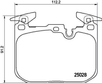 Комплект тормозных колодок, дисковый механизм BREMBO P 06 088