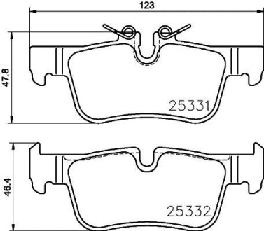 Колодки гальмівні BMW 2.. BREMBO P06094