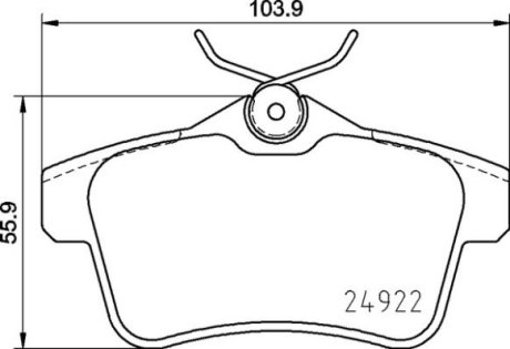 Гальмівні колодки дискові BREMBO P 06 102