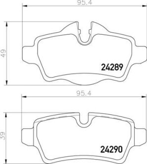 Гальмівні колодки дискові BREMBO P06103