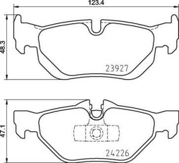 Гальмівні колодки дискові BREMBO P06105