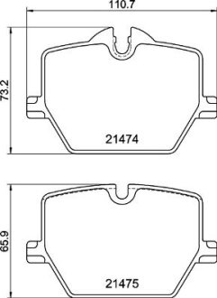 Klocki ham. ty BMW/BMW (BRILLIANCE)/TOYOTA BREMBO P06116