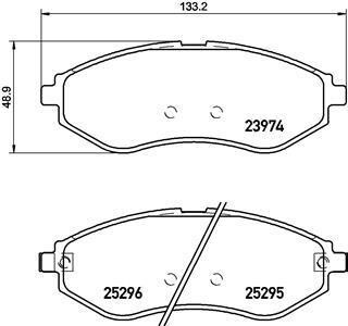 Комплект гальмівних колодок з 4 шт. дисків BREMBO P 10 057