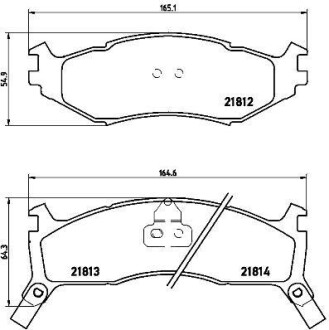 Комплект тормозных колодок, дисковый механизм BREMBO P 11 006