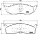 Комплект тормозных колодок, дисковый механизм BREMBO P11008 (фото 1)