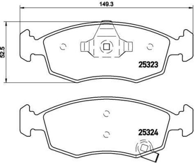 Гальмівні колодки дискові BREMBO P 11 031