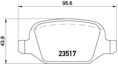 Гальмівні колодки BREMBO P23065