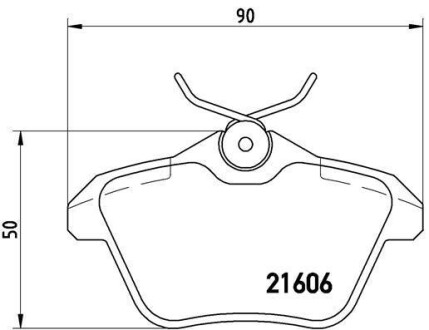 Комплект тормозных колодок, дисковый механизм BREMBO P23067