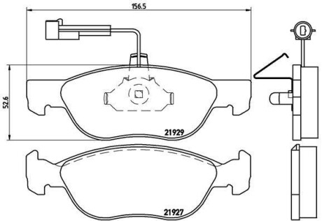 Колодки тормозные передние дисковые BREMBO P23071