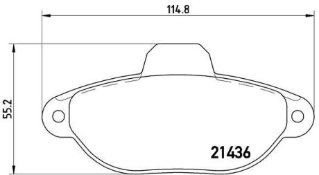 Комплект тормозных колодок, дисковый механизм BREMBO P23096