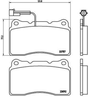 Гальмівні колодки дискові BREMBO P23115