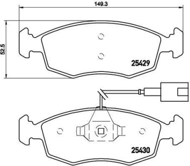 Гальмівні колодки дискові BREMBO P23138