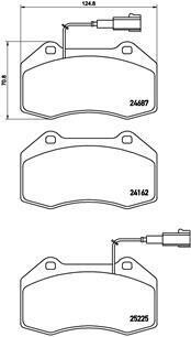 Гальмівні колодки дискові BREMBO P 23 139 (фото 1)