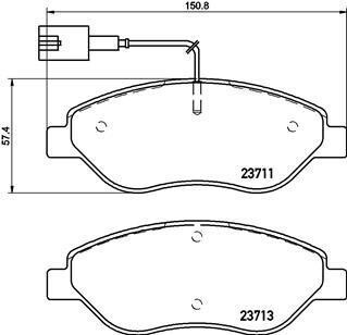 Гальмівні колодки дискові BREMBO P 23 145