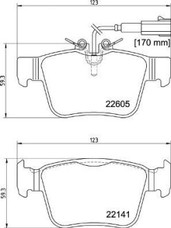 Гальмівні колодки дискові BREMBO P23180