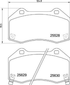 Гальмівні колодки дискові BREMBO P 23 182