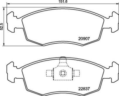 Klocki ham. STRADA PICKUP.. BREMBO P23192