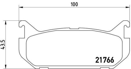 Комплект тормозных колодок, дисковый механизм BREMBO P24036