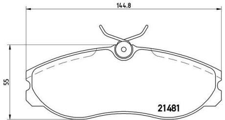 Комплект тормозных колодок, дисковый механизм BREMBO P24039