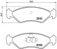 Комплект тормозных колодок, дисковый механизм BREMBO P24044 (фото 1)