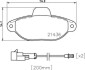 Комплект тормозных колодок, дисковый механизм BREMBO P 24 147 (фото 1)