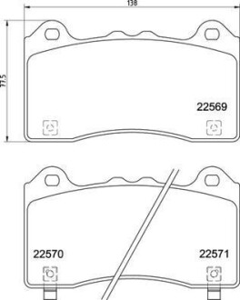 Гальмівні колодки дискові BREMBO P 24 202