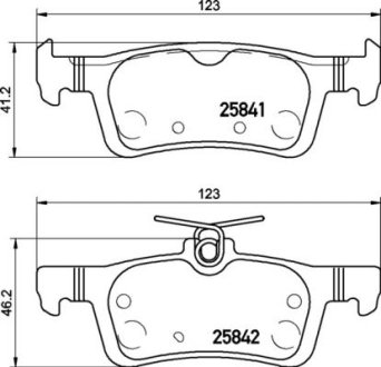 Комплект гальмівних колодок з 4 шт. дисків BREMBO P 24 204