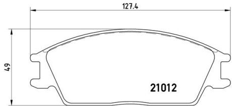 Комплект тормозных колодок из 4 шт. дисков BREMBO P30001