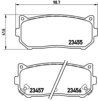 Комплект тормозных колодок, дисковый механизм BREMBO P30008