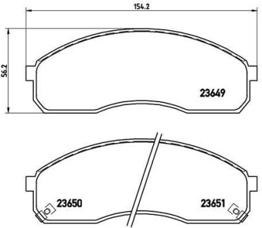 Гальмівні колодки, дискове гальмо (набір) BREMBO P30012