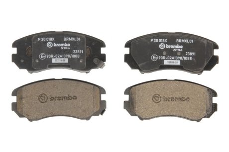 Гальмівні колодки, тюнінг BREMBO P30018X